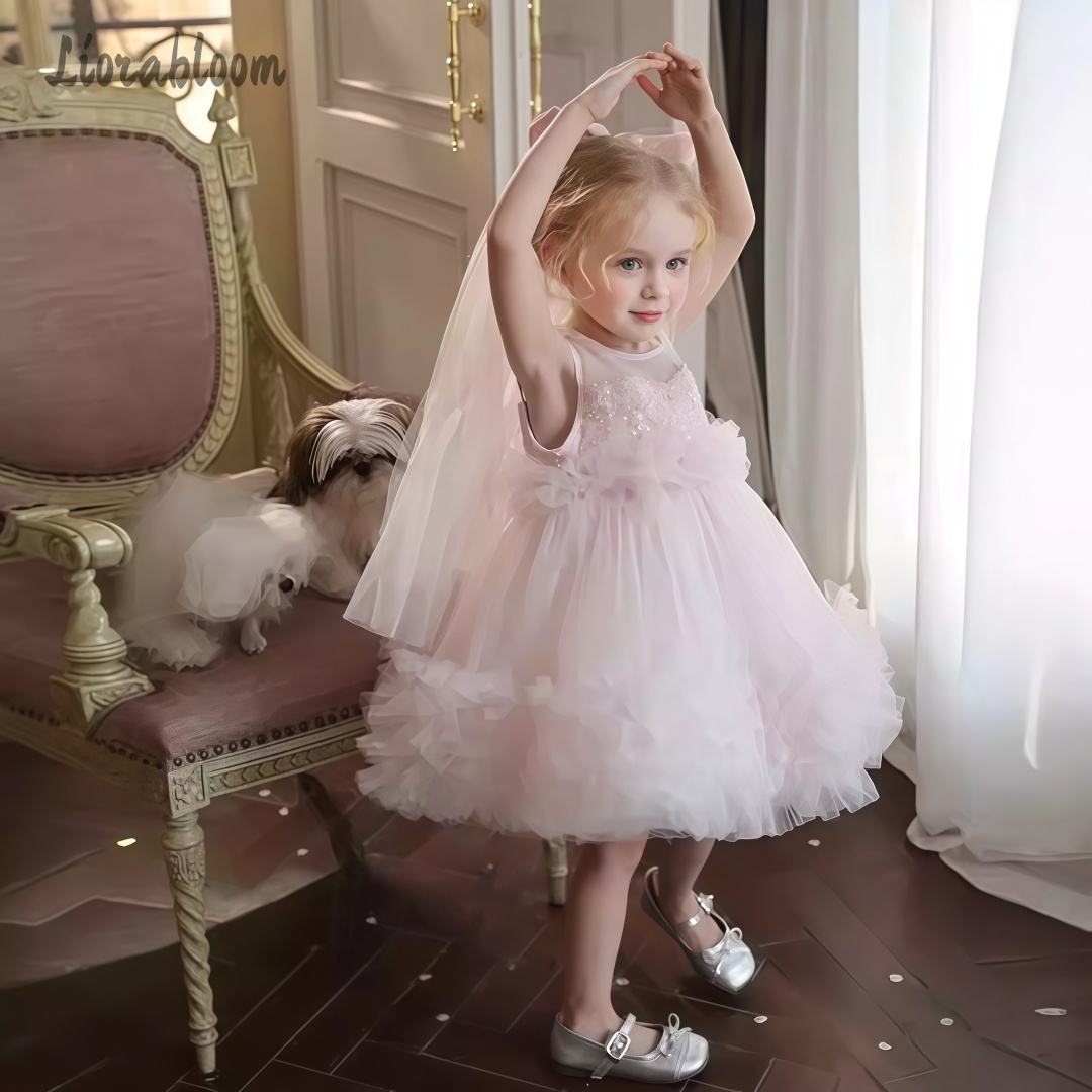 Woman Formal Wear - Girls' Tulle Gown Layered Skirt Design