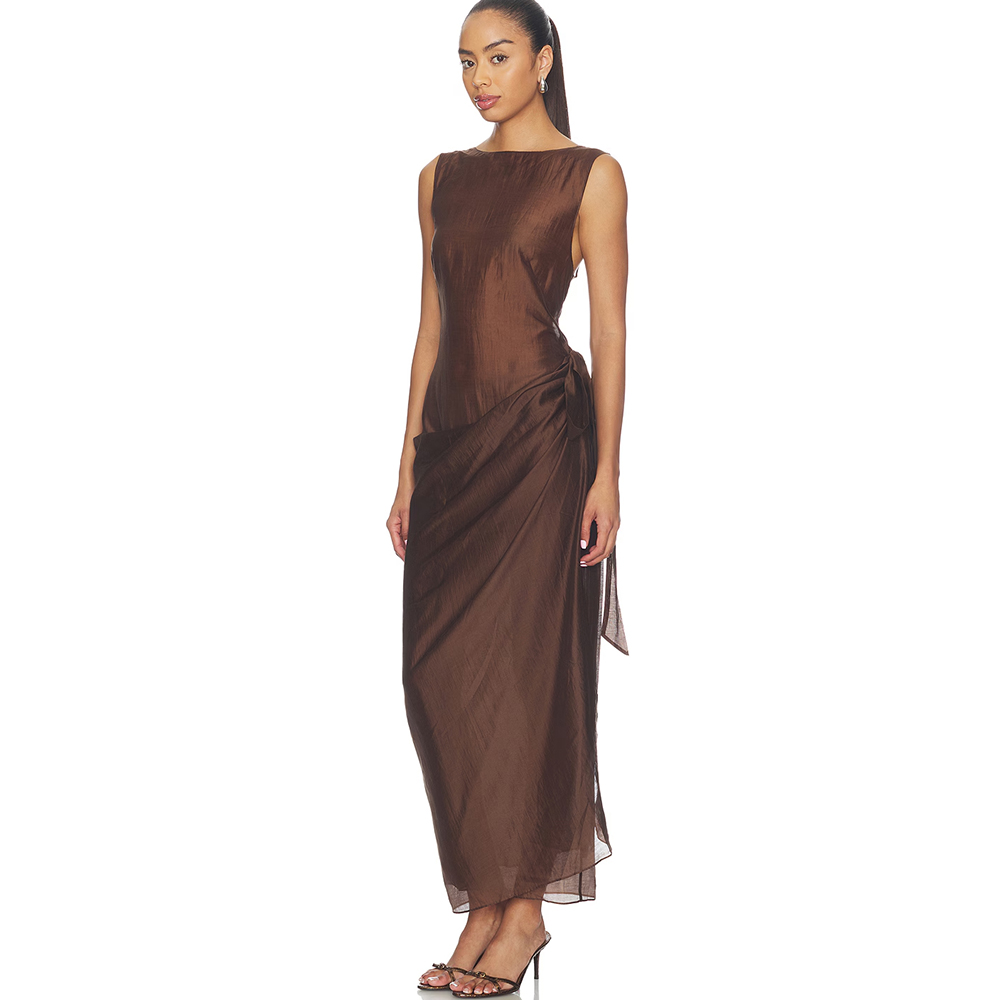 Women'S Formal Wear For Wedding Guest - Evening Dresses Off Shoulder Sleeveless Side