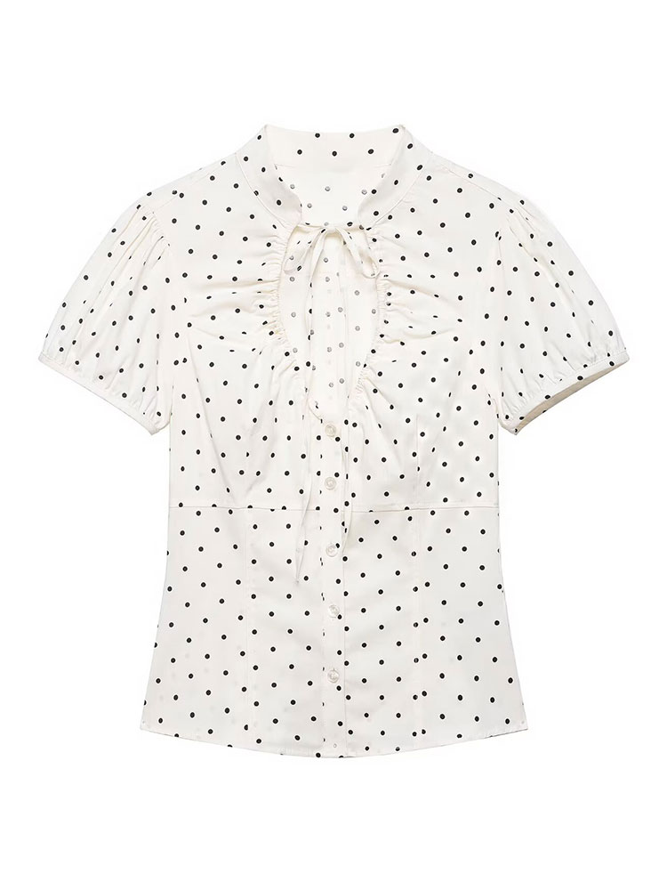 Women Formal Blouses For Evening Wear - HH Vintage Retro Womens White Shirt