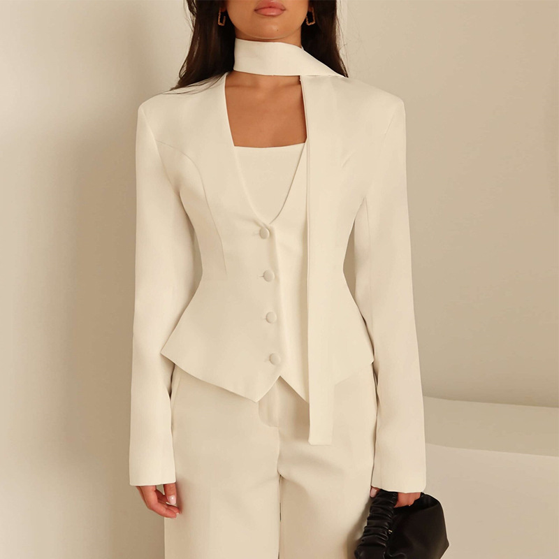 Women'S Formal Wear For Wedding Guest - Autumn Women Suit 1 Piece Short