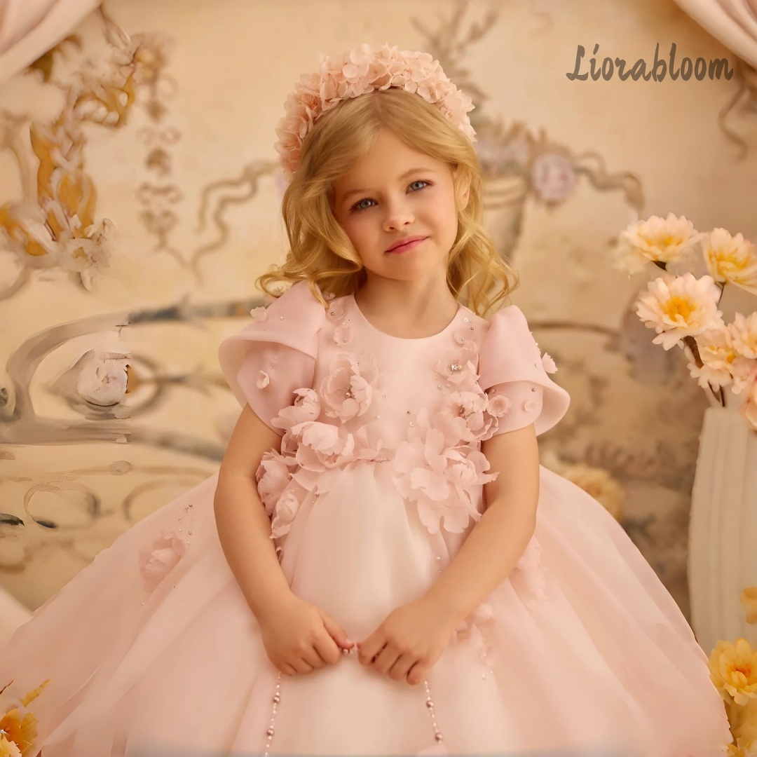 Woman Formal Wear - Customized Girls' Formal Wear Full-Skirted Princess