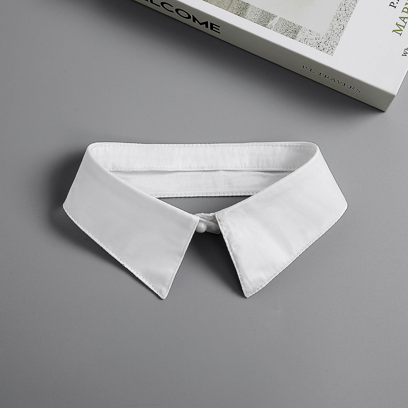 Women Formal Wear Black And White - Women's Stylish Detachable Stand Fake Collar