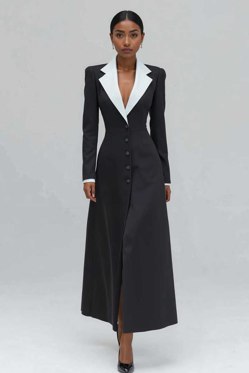 A Line Women Long Blazer Jacke - Women'S Formal Wear For Wedding Guest ulasan dan harga