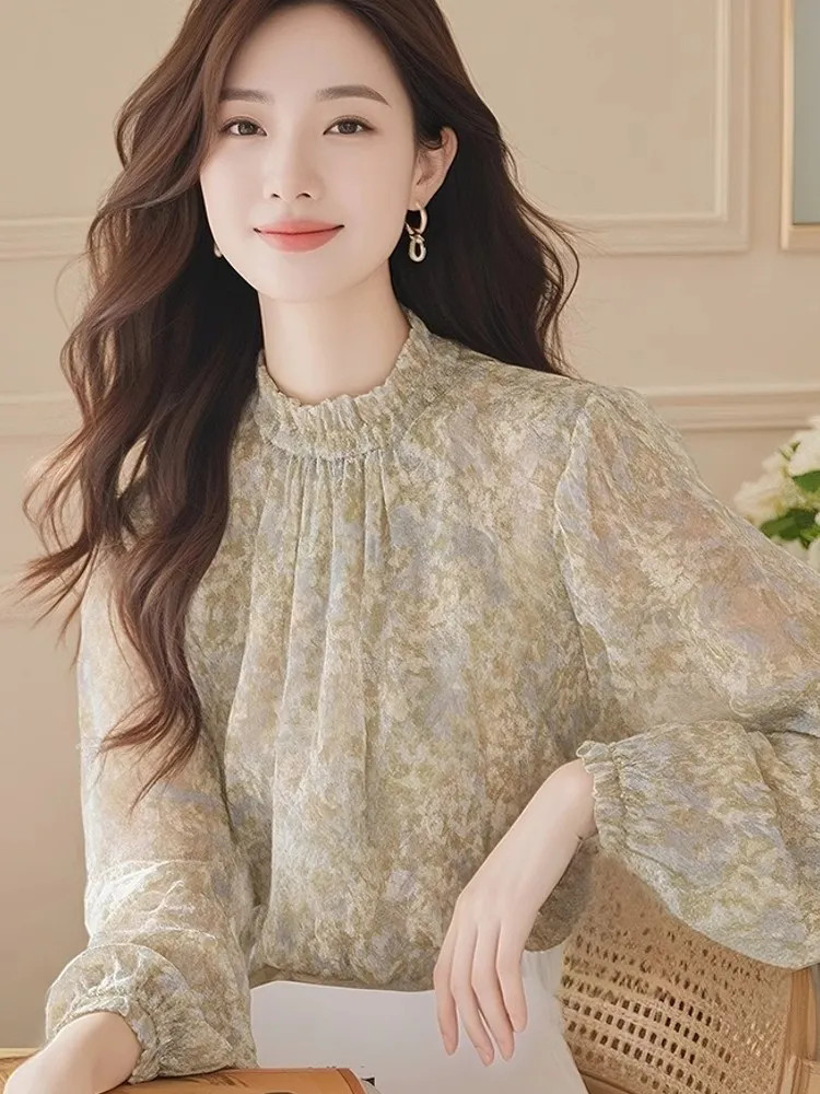 Long Sleeve Shirts Women Satin - Women Formal Blouses For Evening Wear ulasan dan harga