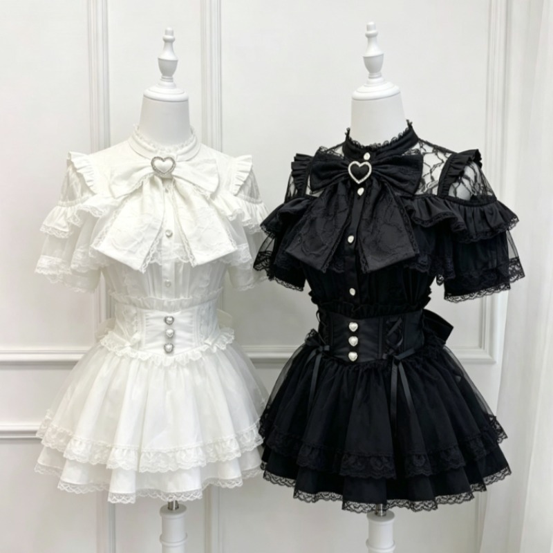 Japanese Lolita Blouse Women K - Women Formal Blouses For Evening Wear ulasan dan harga