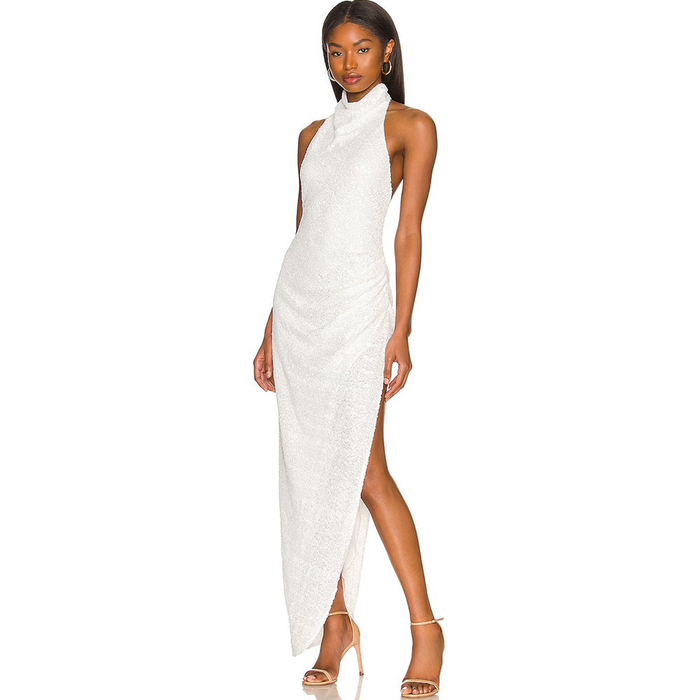 Evening Dresses Halter Necklin - Women'S Formal Wear For Wedding Guest ulasan dan harga