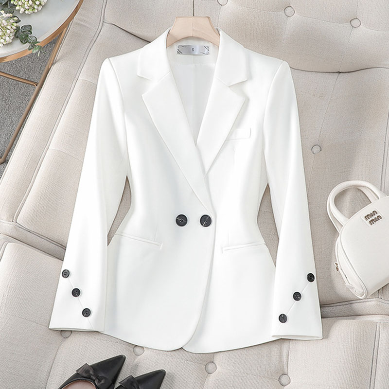 2025 New Spring Autumn White B - Women Formal Wear Black And White ulasan dan harga