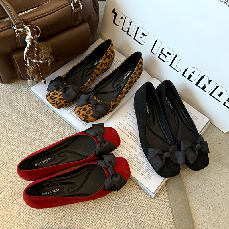 Multi-Color Suede Ballet Flats - Women Formal Wear With Shoes ulasan dan harga