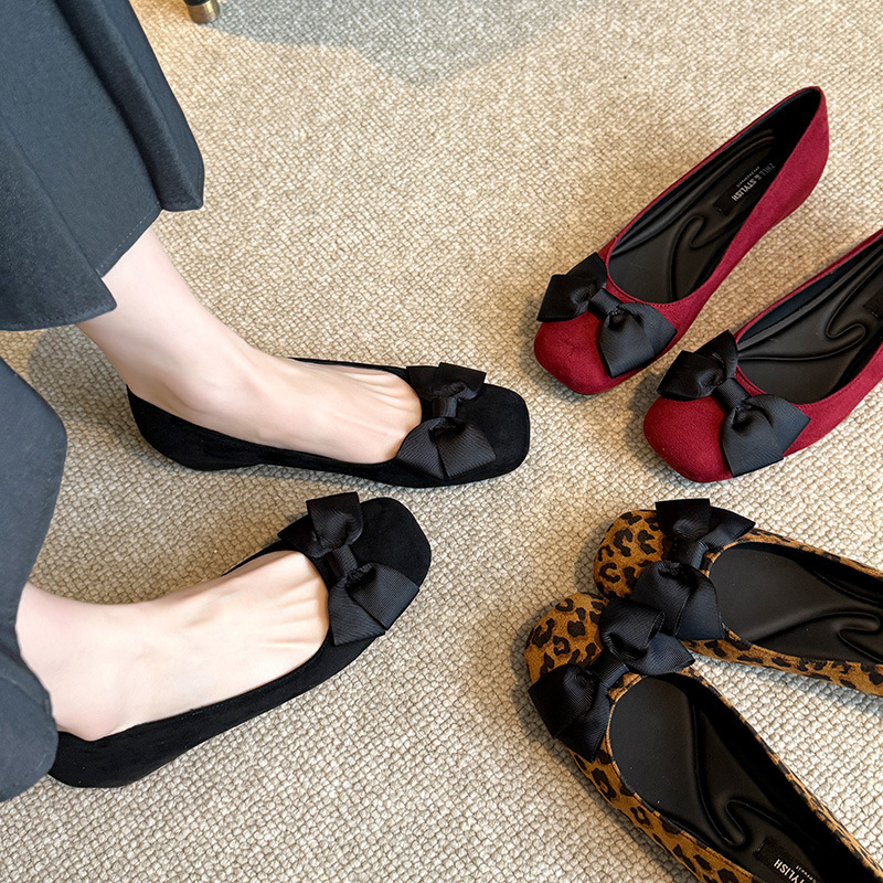Multi-Color Suede Ballet Flats - Women Formal Wear With Shoes ulasan dan harga