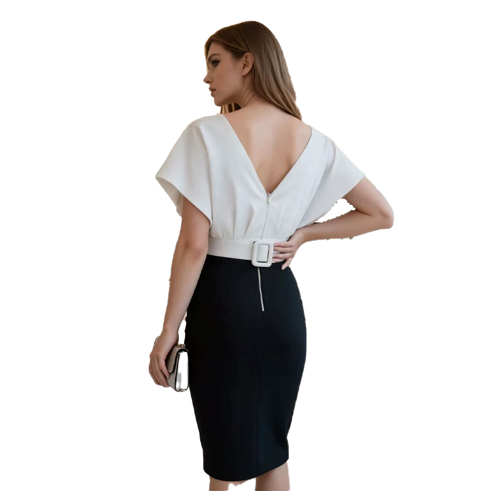 Fake Two Shirts Professional W - Women Formal Wear Black And White ulasan dan harga