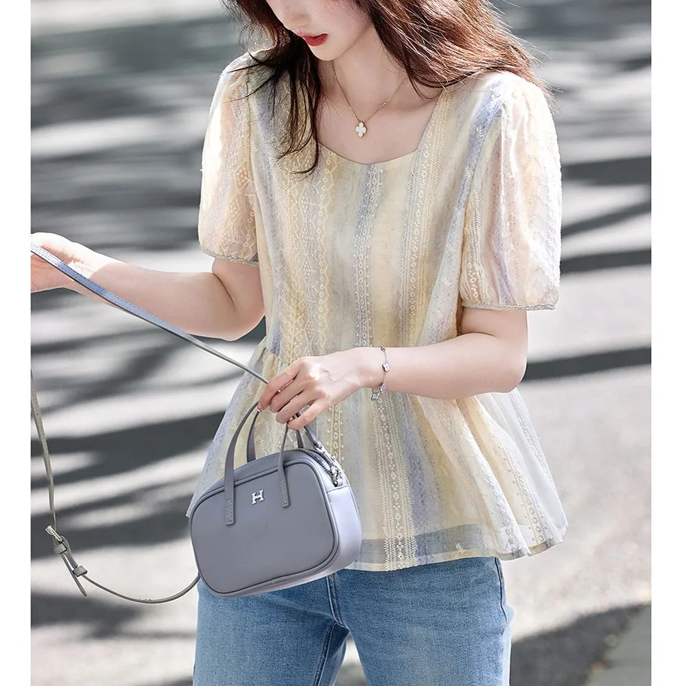 Women Korean Style Loose Puff  - Women Formal Blouses For Evening Wear ulasan dan harga