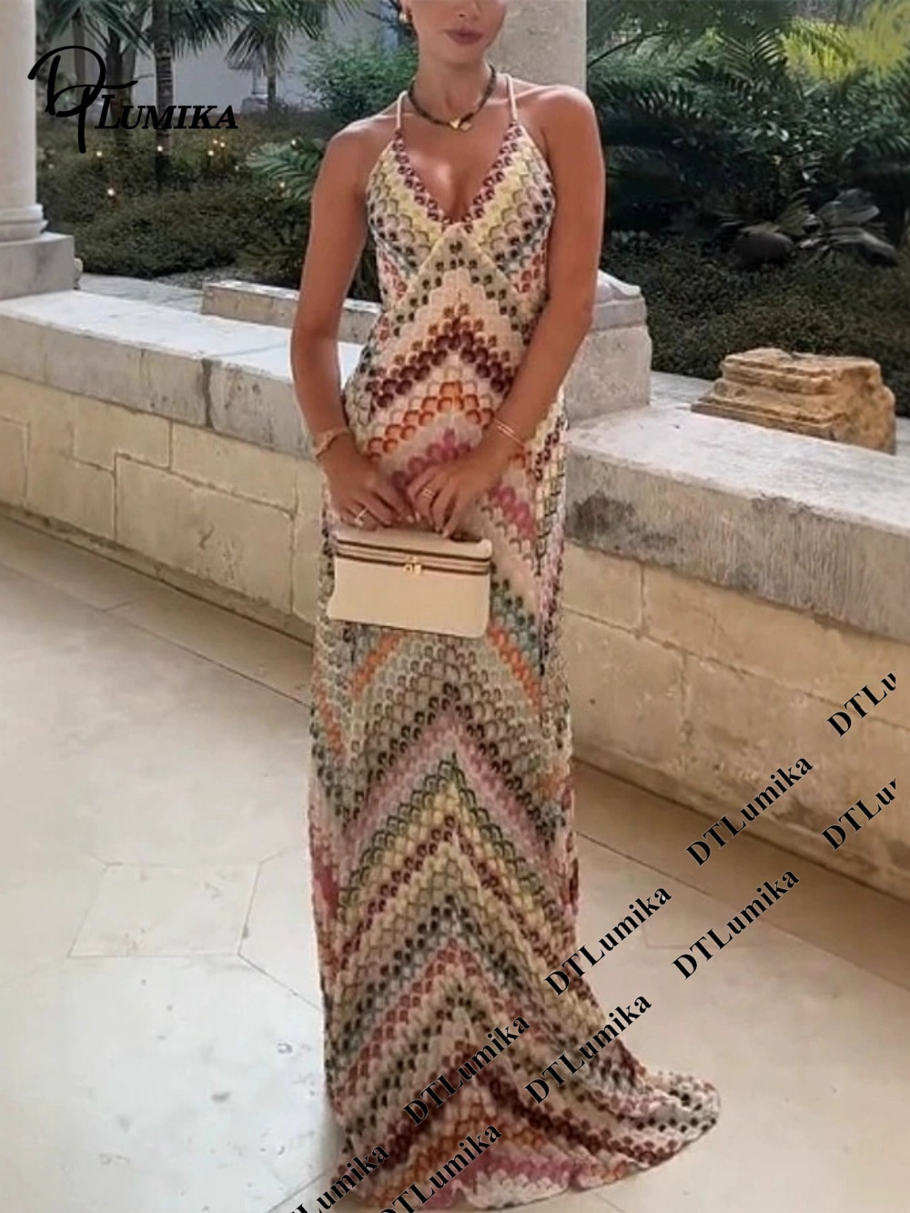 DTLumika Bohemian Print Maxi D - Women'S Formal Resort Wear ulasan dan harga