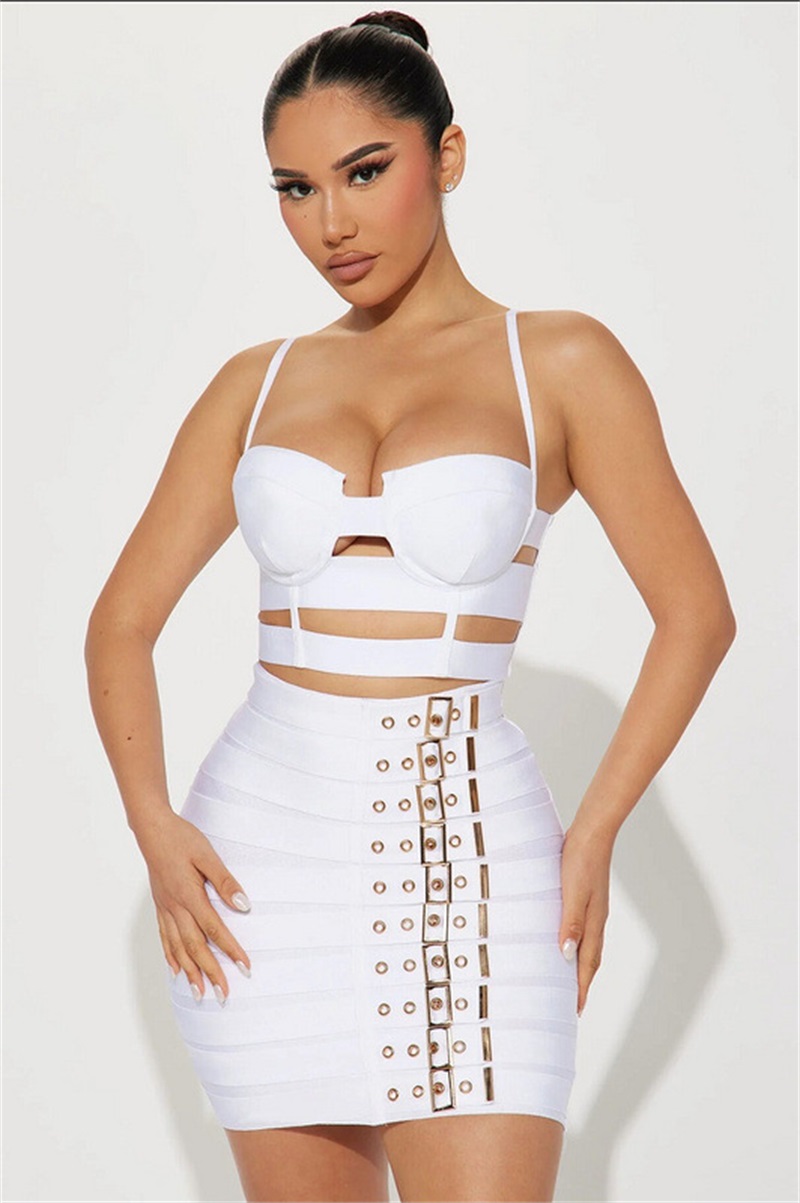 Black White Bandage Women Prom - Women Formal Wear Black And White ulasan dan harga
